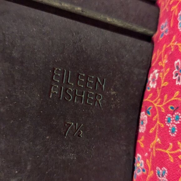 Eileen Fisher Chelsea Wedge Washed Leather Platform Lug Boot Chunky 7.5 - Picture 7 of 11